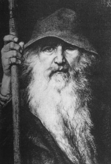 Odin el Vagabundo (1896) de Georg von Rosen.