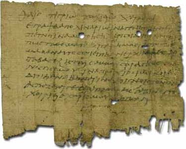 A private letter on papyrus from Oxyrhynchus.