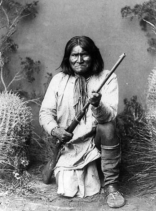 Geronimo (Goyathlay, 1820–1909), a Chiricahua Apach