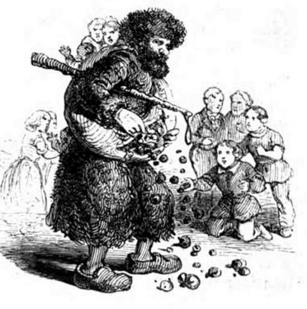 Illustration of Knecht Ruprecht, 1863.