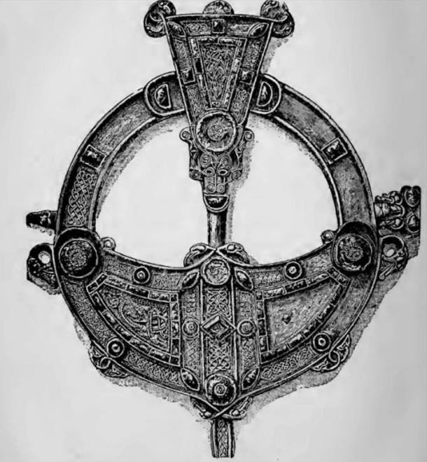 Sketch of the Tara Brooch. Wakeman's handbook of Irish antiquities.