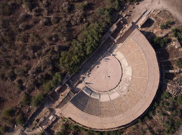 Teatro de Salamina, vista aérea. 