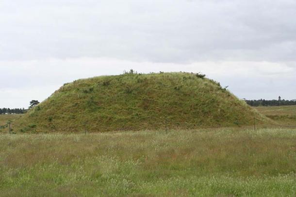 A burial mound at Sutton Hoo