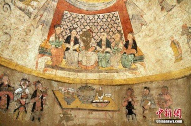 Spectacular paintings found in 700-year-old Chinese tomb | Ancient Origins