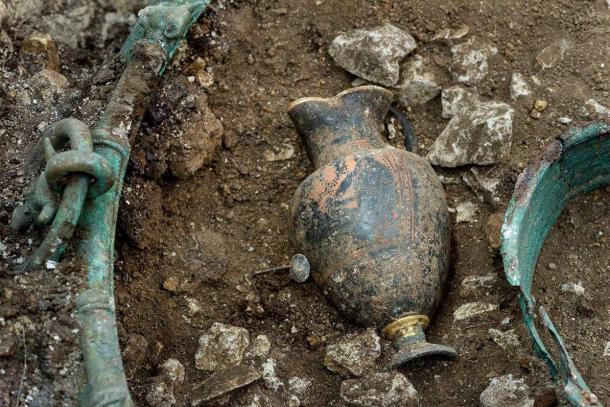 Like any good Celt, the prince seems to have enjoyed his drink: Buried with him was a wine jug with a drawing of Dionysus, the Greek god of wine and ecstasy. 