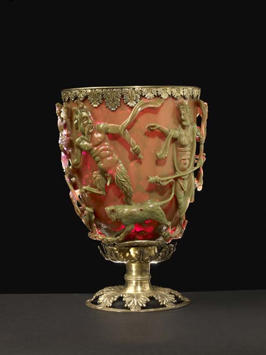 Another part of the scene on the Roman Lycurgus Cup. 