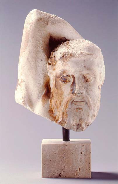 The Centaur head at the National Museum in Copenhagen, front view. (Courtesy of The National Museum of Denmark/Heritage Science Journal)