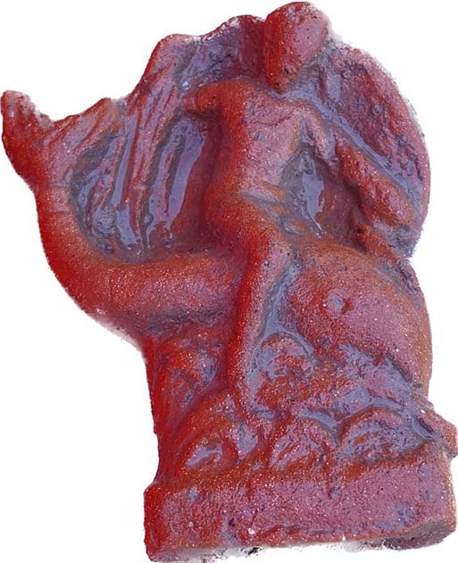 Archaeologists have been particularly excited by this statuette of Eros riding a dolphin. (Paestum Velia Archaeological Park)