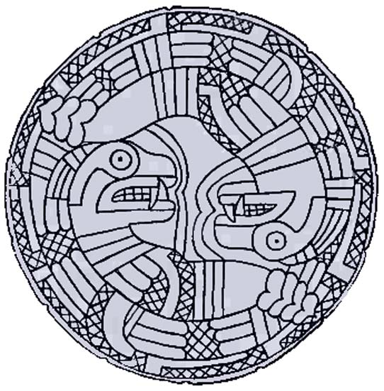 Ancient North American serpent imagery often features rattlesnakes.