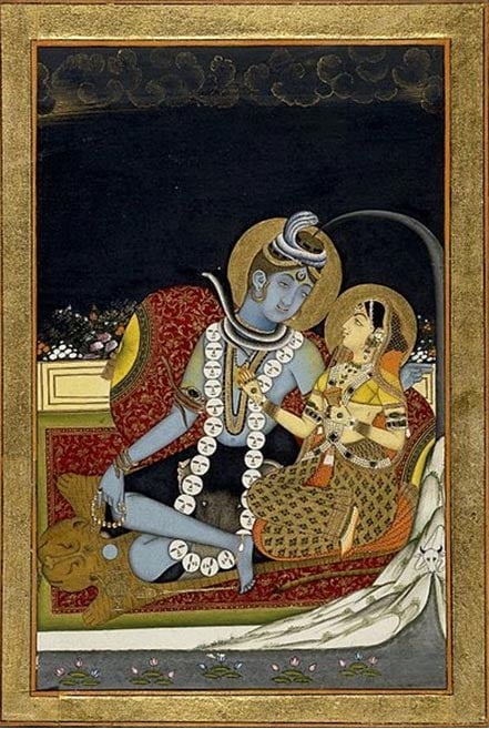 Shiva and Parvati. (circa 1800)