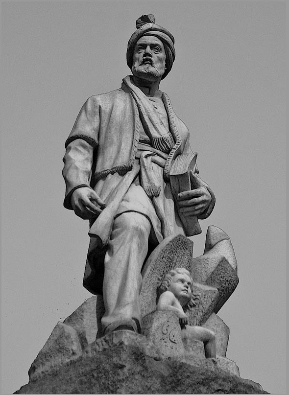 Statue of Ferdowsi in Tehran, Iran 