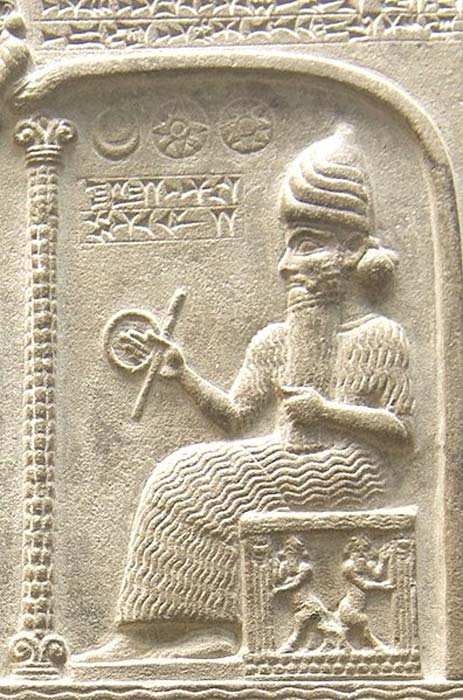 El dios Utu de la Tablilla de Shamash (CC by SA 1.0)