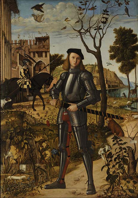 Young Knight in a Landscape by Vittore Carpaccio. (Public Domain)