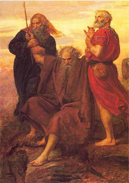 A 19th-century depiction of the Biblical tale of Moses holding the staff of God as the Israelites defeated Amalek. Victory O Lord! By John Everett Millais. (Public domain)