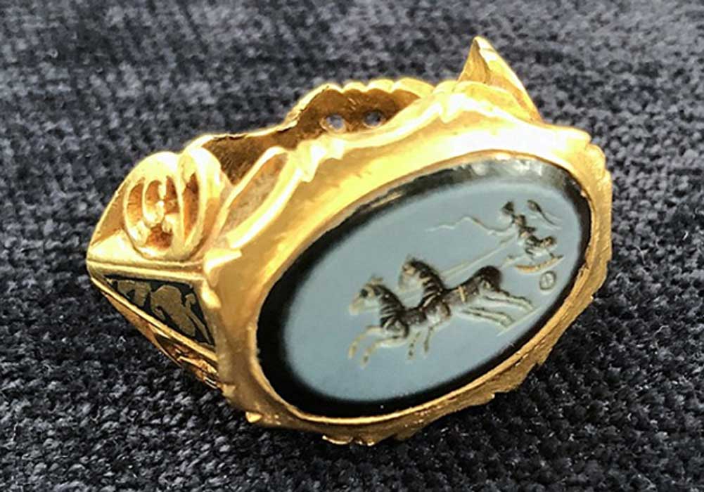 Ancient Roman Dionysus Intaglio Ring – Butter Lane Antiques