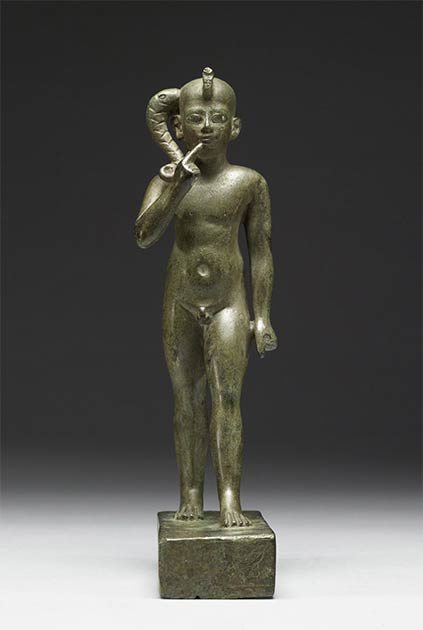 Harpocrates or "Horus the Child" was the son of Isis and Osiris. (Walters Art Museum / Public domain)