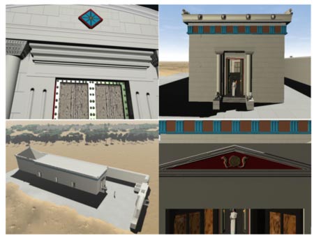 3D reconstructions of the tomb