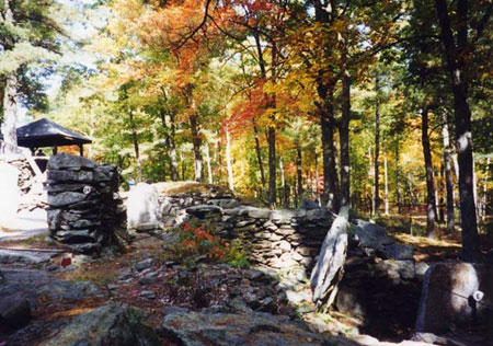 A structure at the Mystery Hill