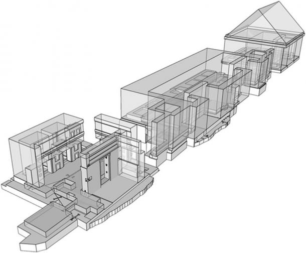 Virtual reconstruction of an entire andesite building at Puma Punku. (A. Vranich, 2018)