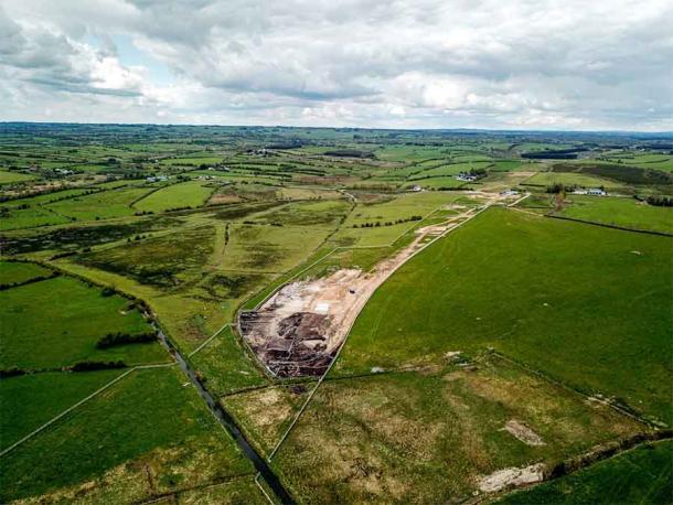 Aerial view of the site. (Rathcroghan Visitor Centre)