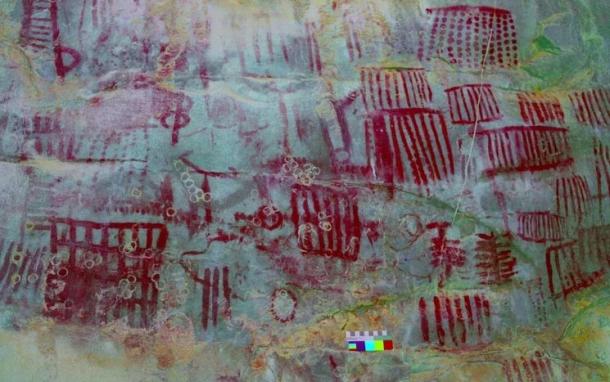 Una vista mejorada que muestra parte del arte rupestre descubierto en Venezuela.  (José Miguel Pérez-Gómez/Universidad Simón Bolívar)