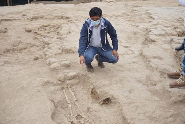 The remains of 29 bodies, including remnants of the Wari culture, have been excavated at Huaca Santa Rosa de Pucala in northern Peru. (Museo Tumbas Reales de Sipán)