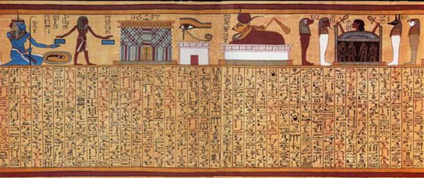 Book of the Dead spell 17 from the Papyrus of Ani. 