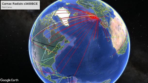 Carnac Radials c3400 BC. Credit: The Faram Research Foundation