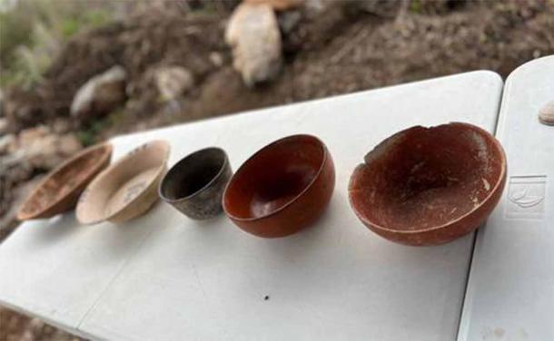 Ceramics discovered at the ancient Maya city of Xiol. (Centro INAH Yucatán)