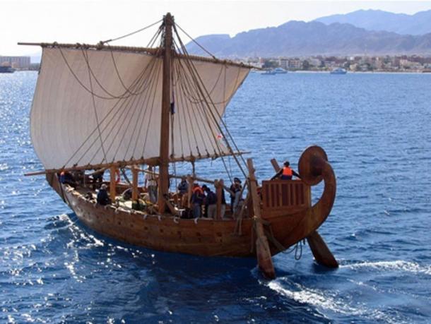 Completed in 2008, the Min of the Desert is a replica of an Egyptian seafaring ship that sailed the Red Sea to Punt 3,800 years ago under Queen Hatshepsut. (Boston University Arts & Sciences)