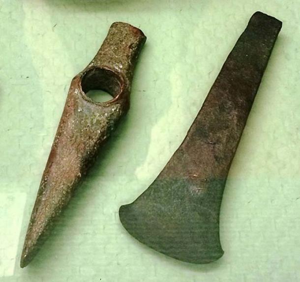 27 Pounds of Copper Age Axe and Hammer Heads is the Largest European