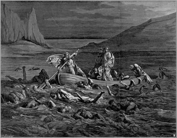 Crossing the Styx, illustration by Gustave Doré, 1861