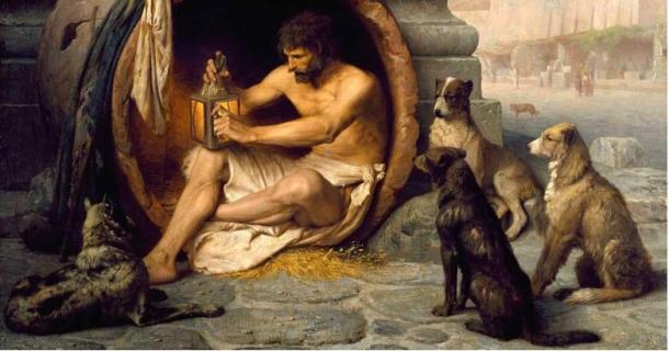 Diogenes, depicted here by the French painter Jean-Léon Gérôme, was a philosopher of the cynic school of Greek philosophy and many thought he was crazy, but he was super popular with the people of Athens. (Jean-Léon Gérôme / Public Domain)