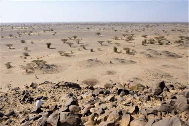An example of foothill tumuli in the Kassala region of eastern Sudan, which are simple stone raised structures which were widespread throughout African prehistory and history. (Costanzo et al. / PLOS ONE)