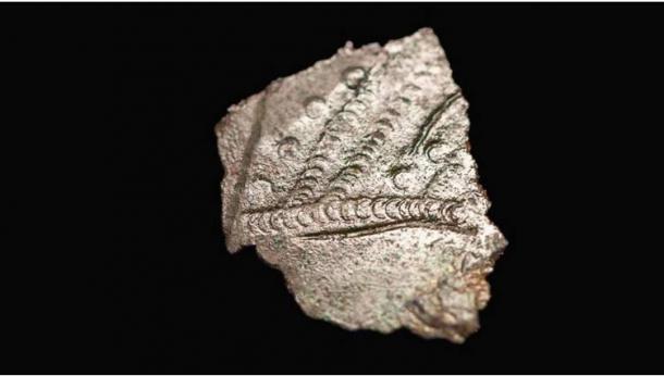 Fragment of the Bromeswell Bucket found at the Sutton Hoo site. (© National Trust)