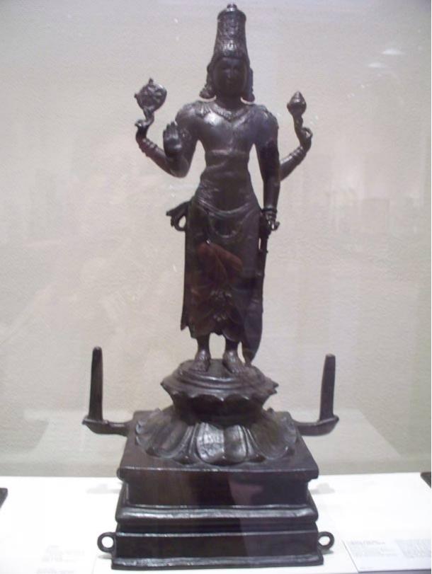 God Vishnu Bronze, 10th–11th century, Coimbatore, Tamil Nadu, India.