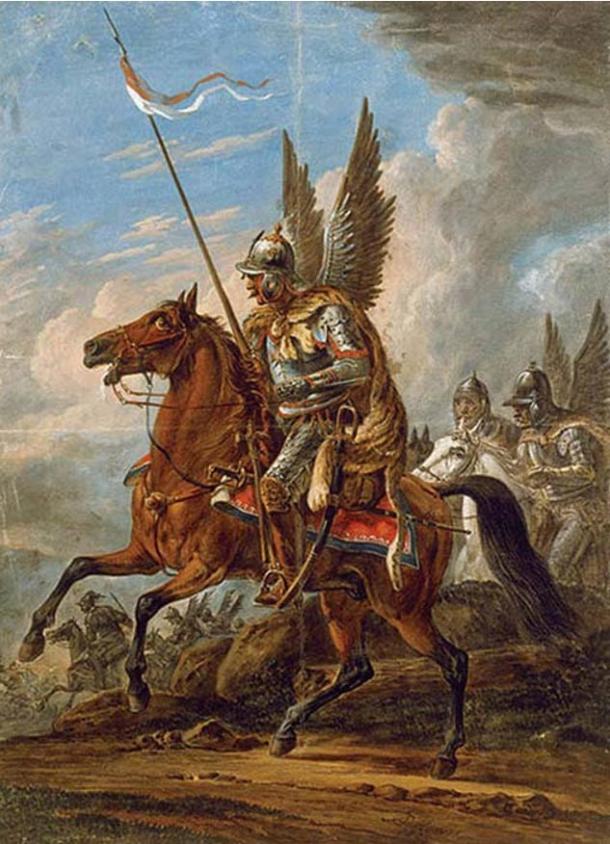 Husaria's Attack – Winged Hussars, painting by Orłowski. (Public Domain)