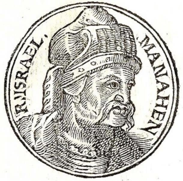 Illustration of King Menahem, of the northern Israelite Kingdom of Israel.