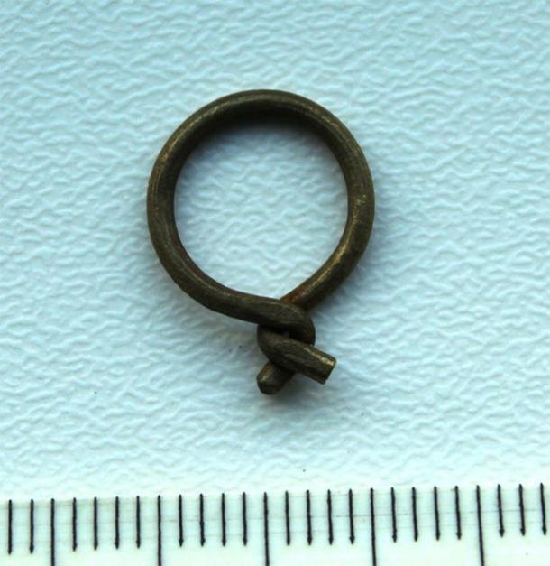 Image of one of the chainmail links, cleaned and conserved. (Mark Dowsett with permission from the Mary Rose Trust / University of Warwick)