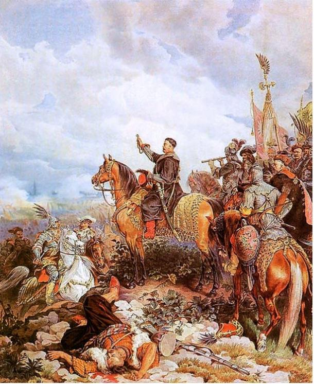 King John III Sobieski blessing Polish attack on Turks in Vienna 1683. (Public Domain)