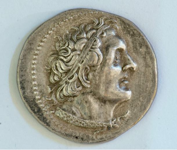 King Ptolemy I Soter (the Savior), 305-283 BC, was a student of Aristotle. Silver tetradrachm (four drachmas). (Courtesy Numismatic Museum of Athens / Hellenic Ministry of Culture and Sports, Archaeological Receipts Fund)