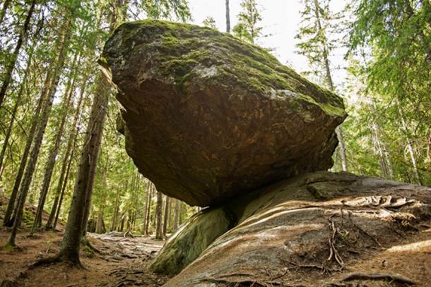 Kummakivi (strange rock) found in Ruokolahti, South Kalelia, Finland. (Kersti Lindström /Adobe Stock)