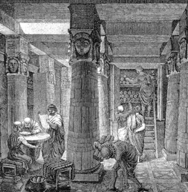 Library of Alexandria of the Ptolemaic dynasty. (Quibik / Public Domain)