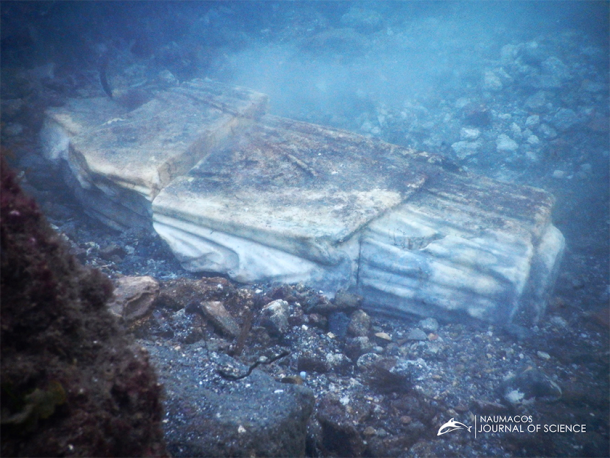 Marble and bronze sculptures featuring gods and humans have been uncovered in the underwater world of Baiae. (Naumacos / Campi Flegrei Archaeological Park)