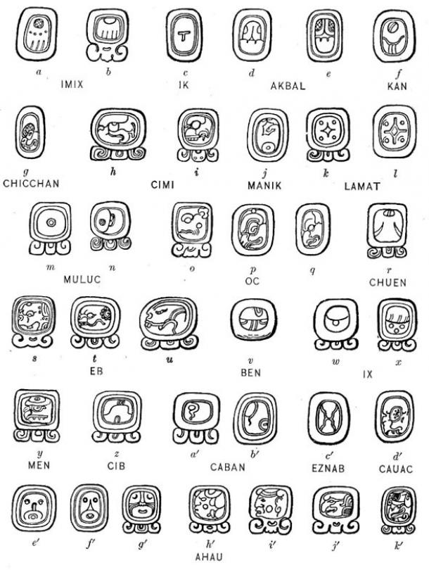 ancient mayan glyphs