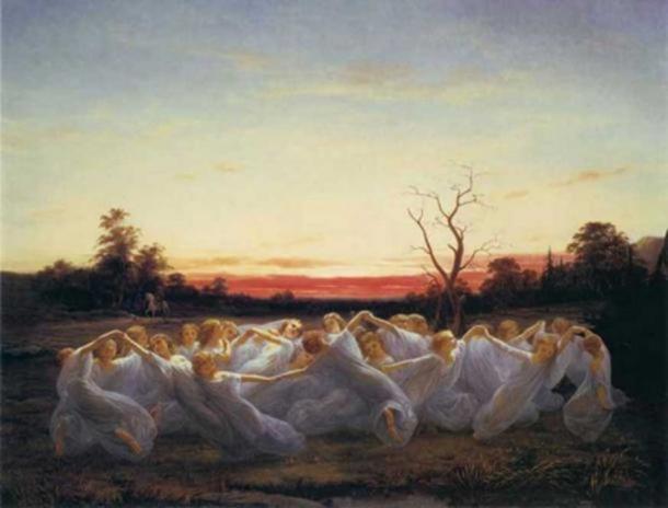 'Meadow Elves' (1850) di Nils Blommér.