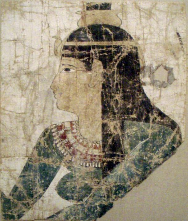 A painted shroud showing Nephthys.