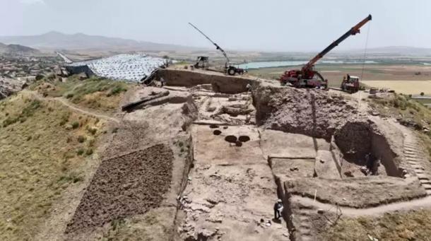 Ongoing excavations at Büklükale.