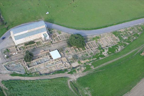 Overview of excavations around the church of La Canonica in Mariana on Corsica.