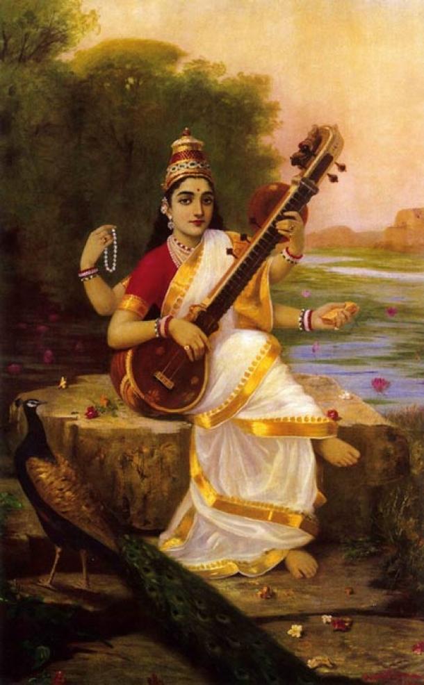 Saraswati: Hindu Goddess Of Wisdom And Protector Of The Universe ...